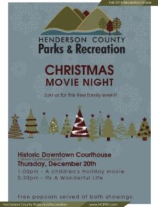 Christmas Movie Night @ Hendersonville Historic Downtown Courthouse | Hendersonville | North Carolina | United States