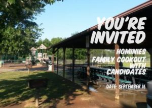 POSTPONED: Hominies Family Cookout with Candidates @ Buncombe County Sports Park  | Candler | North Carolina | United States