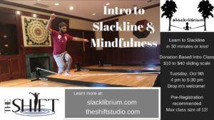 Slacklining and Mindfulness: Donation-Based Intro Class @ The Shift Studio  | Hendersonville | North Carolina | United States