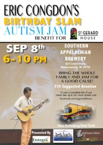 Eric Congdon's Birthday Slam Autism Jam benefiting St Gerard House @ Southern Appalachian Brewery | Hendersonville | North Carolina | United States