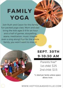 Family Yoga (5-9yrs) @ Hot Yoga Asheville | Asheville | North Carolina | United States