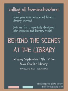 Behind the Scenes at the Library @ Enka-Candler Branch Library | Candler | North Carolina | United States