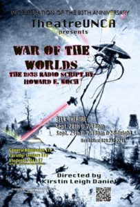 TheatreUNCA Presents: War of the Worlds – The 1938 Radio Script @ UNC Asheville Belk Theatre  | Asheville | North Carolina | United States