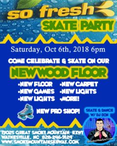 So Fresh Skate Party @ Smoky Mountain Sk8way & FUN ZONE  | Waynesville | North Carolina | United States