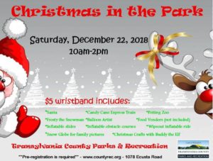 Christmas in the Park @ Transylvania County Parks and Recreation | Brevard | North Carolina | United States