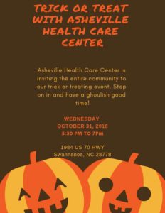 Trick or Treat with Asheville Health Care Center @ Asheville Health Care Center  | Swannanoa | North Carolina | United States