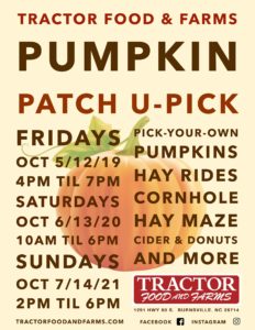 U-Pick Pumpkin Patch @ Tractor Food and Farms | North Carolina | United States