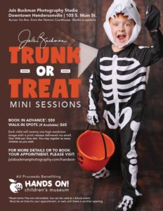 Trunk or Treat Photo fundraiser @ Julsbuckman Photography | Hendersonville | North Carolina | United States