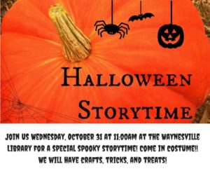 Halloween Storytime @ Waynesville Public Library | Waynesville | North Carolina | United States