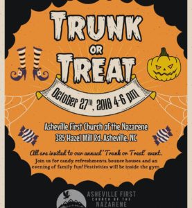 Trunk or Treat @ Asheville First Church of the Nazarene | Asheville | North Carolina | United States