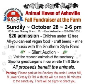 Animal Haven Open House and Fundraiser with Live Music! @ Animal Haven of Asheville  | Asheville | North Carolina | United States