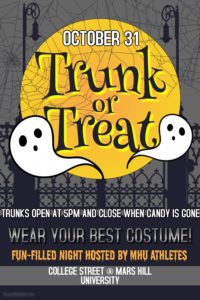 Trunk or Treat @ Mars Hill University  | Mars Hill | North Carolina | United States