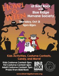 Howl-O-Ween at Bold Rock Cidery with Blue Ridge Humane Society @ Bold Rock Mills River | Mills River | North Carolina | United States