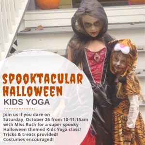 Spooktacular Halloween Kids Yoga (4+yrs) @ Hot Yoga Asheville  | Asheville | North Carolina | United States