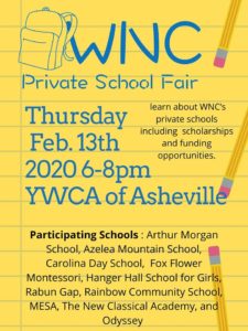 WNC Private School Fair @ YWCA of Asheville | Asheville | North Carolina | United States