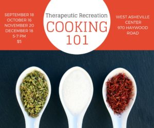 Therapeutic Recreation: Cooking 101 (ages 15+ with disabilities) @ West Asheville Recreation Center | Asheville | North Carolina | United States