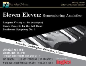 Eleven Eleven: Remembering Armistice @ UNC Asheville's Lipinsky Auditorium | Asheville | North Carolina | United States