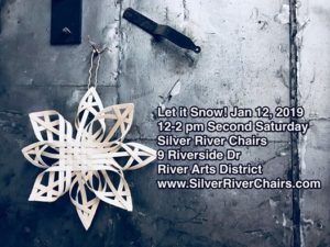 Let it Snow! Make a snowflake with splint reed @ Silver River Center for Chair Caning  | Asheville | North Carolina | United States