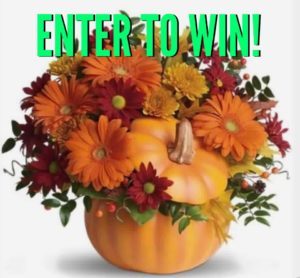 Fresh Flower Thanksgiving Center Piece FACEBOOK GIVEAWAY CONTEST @ on the Family Friendly Asheville Facebook page