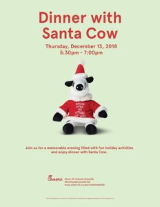 Dinner with Santa Cow @ Chick-fil-A South Asheville | Asheville | North Carolina | United States