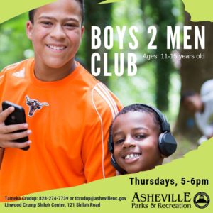 'Boys 2 Men' Tween/Teen Program (5th-8th Grade) @ Linwood Crump Shiloh Center | Asheville | North Carolina | United States