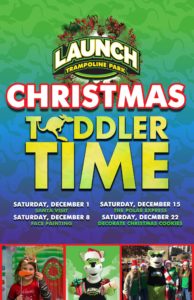 Christmas Toddler Time @ Launch Trampoline Park Asheville