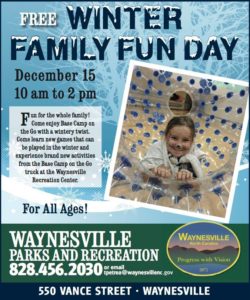 FREE Winter Family Fun Day @ Waynesville Recreation Center