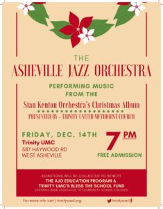 Stan Kenton Christmas Concert @ Trinity United Methodist Church of Asheville