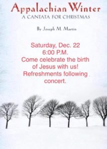 Appalachian Winter: A Cantata for Christmas @ God's Closet - Mills River