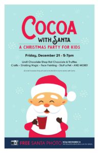 Cocoa with Santa: A Christmas Party for Kids @ Asheville Outlets