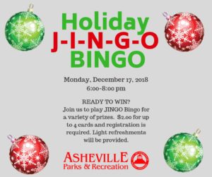 Holiday J-I-N-G-O BINGO @ Linwood Crump Shiloh Center