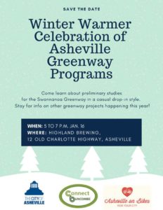 Swannanoa Greenway Winter Warmer Celebration @ Highland Brewing