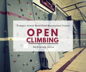 Open Climbing @ Tempie Avery Montord Center Climbing Wall