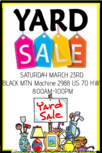 Yard Sale @ Black Mountain Machine