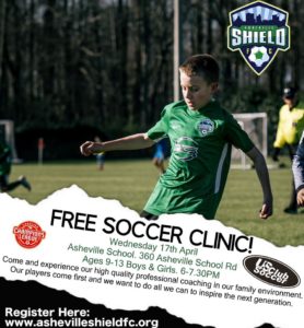 FREE Soccer Clinic (Boys & Girls aged 9-13) @ Asheville School