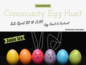 Community Egg Hunt & Cookout @ Cove Church