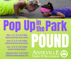 Pop up in the Park POUND (Ages 12 and up) @ different location in Asheville