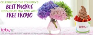 FREE FroYo for Mom @ all area TCBY stores (closest is Weaverville)