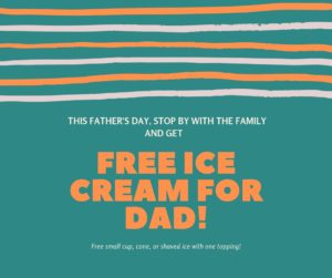 Free Ice Cream for Dads! @ Frostbite Ice Cream