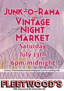 Junk-O-Rama All Vintage Night Market @ Fleetwood's