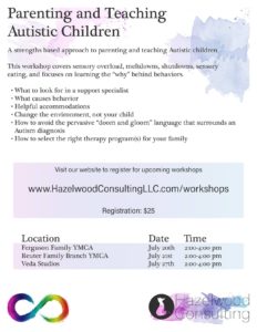 Parenting & Teaching Autistic Children Workshop @ select locations in Asheville (see description)