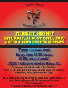 Turkey Shoot @ Spud and Debs Dog Hunting Supplies & More