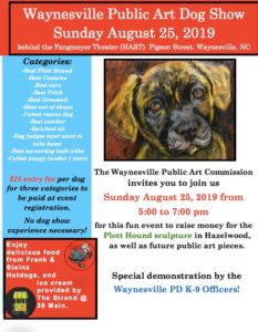 Waynesville Public Art Dog Show @ Fangmeyer Theater