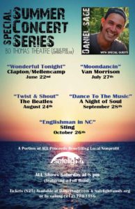 Summer Concert Series (also Benefitting Safelight) @ Bo Thomas Auditorium BRCC Flat Rock, Henderson County, North Carolina 28731