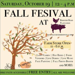 Fall Festival (CANCELLED) @ Rooster Head Plantation