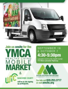 YMCA Healthy Living Mobile Market @ Appalachian Mountain Community Health Centers (AMCHC) Leicester Center