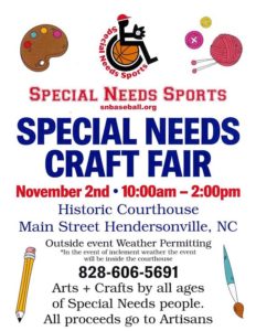 Special Needs Craft Fair @ Historic Hendersonville Courthouse 