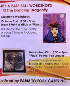 Arts & Eats Fall Children's Workshop @ The Dancing Dragonfly