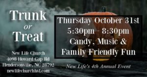 Trunk or Treat @ New Life Church Hendersonville