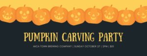 Pumpkin Carving Party @ Mica Town Brewing